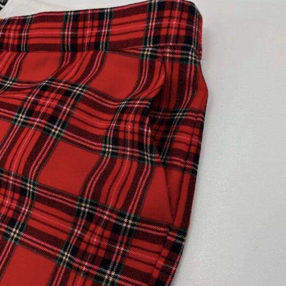 J. Crew Red Plaid Kate Straight Leg Pants - Picture 3 of 14